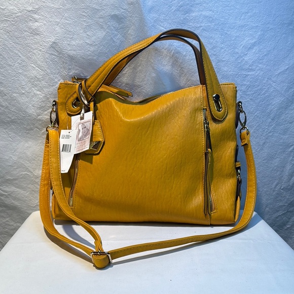Jessica Simpson Yellow Shoulder Bag with Versatile Design - Picture 1 of 12
